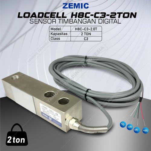 [EZM.4700746] Load Cell Timbangan 2TON Loadcell Zemic H8C 2 TON