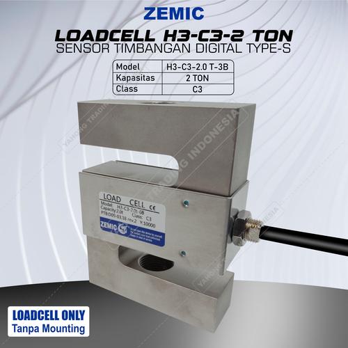 [EZM.4700754] Load Cell Timbangan Digital 2TON Loadcell S Type Zemic H3 2 TON