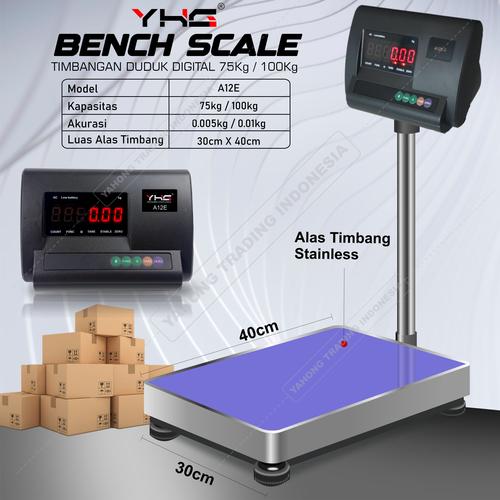 [EZM.4700789] Timbangan Digital A12E Timbangan Barang 30cm x 40cm 75kg 100kg
