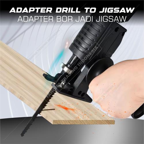 [EZM.4700796] Adapter Jigsaw Mesin Gergaji Adapter Reciprocating Jigsaw Gergaji Mesin Bor