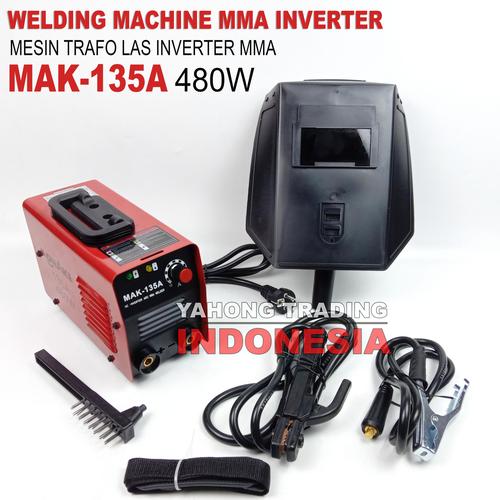 [EZM.4700810] Mesin Trafo Las Listrik Travo Welding Machine Inverter MAK-135A 480W