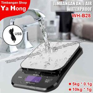 [EZM.4700826] Timbangan Dapur Digital Anti Air Waterproof 5kg 10kg WH-B28