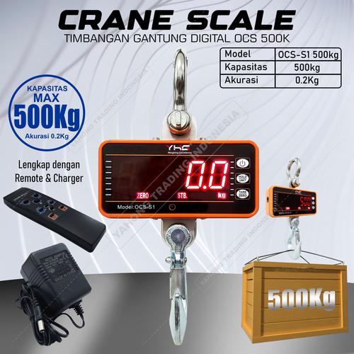 [EZM.4700851] Timbangan Gantung Digital Crane Scale YHG OCS-S1 500kg