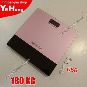 [EZM.4700865] Timbangan Badan Digital Kaca Motif Bergambar 180 KG