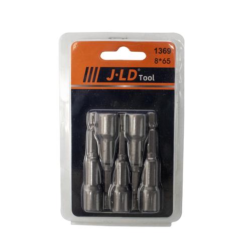 [EZM.4900055] JLD 5 pcs Mata Shock 8-10MM Kunci Socket Magnetic Hex Power Nut Drill