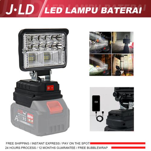 [EZM.4900124] JLD LED lampu cordless Antarmuka baterai Makita LED work light
