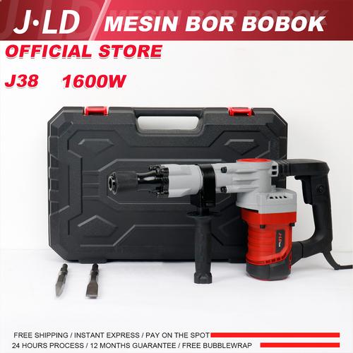 [EZM.4900154] JLD 1600W Mesin bor bobok tembok J38 Mesin Rotary Hammer Impact Jack hammer Drill Bor Palu