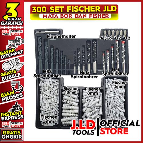 [EZM.4900201] Mata Bor Set + Fisher - Mata Bor Besi Kayu Beton - Mata Bor JLD Tool