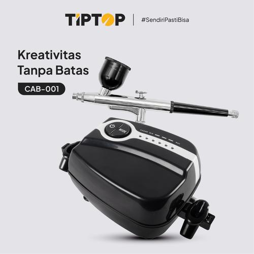 [EZM.5000006] TIP TOP Air Brush Dual Action Mini Compressor / Mini Kompresor Air brush Serbaguna Tatoo Makeup Kue / CAB-001 (Hitam) & CAB-002 (Hijau)