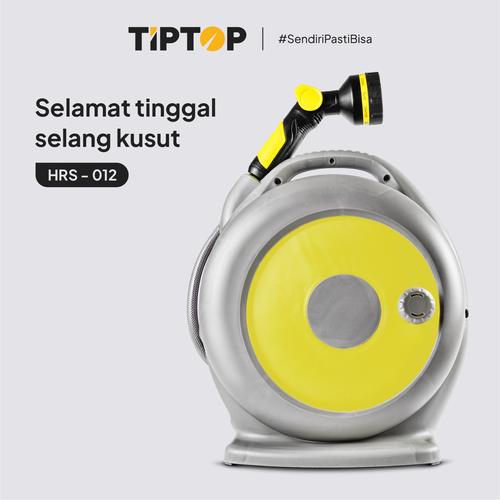 [EZM.5000010] TIP TOP HRS-012 Portable Hose Reel Water Set 12 M With Spray Gun 10 Pattern / Gulungan Selang Air 12 M 10 Mode Semprotan