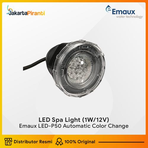 [EZM.5100090] Lampu Kolam Renang Emaux LED 1Watt 12Volt LED-P50 RGB Under Water Light (Auto Color Changing)