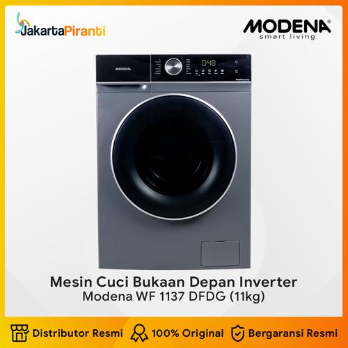 [EZM.5100136] Mesin Cuci Front Loading 11kg Modena Washing Machine - WF 1137 DFDG