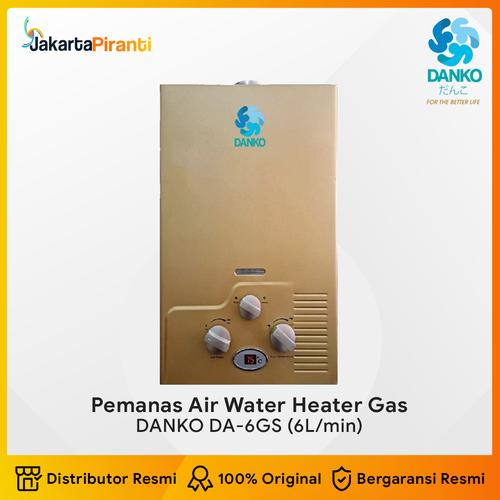 [EZM.5100161] Gas Water Heater Danko Type DA-6GS 6 Liter Water Heater Gas Danko 6L DA-6GS