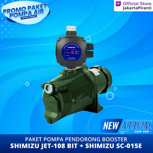 [EZM.5100211] Paket Pompa Pendorong Shower / Booster 150 Watt Shimizu JET-108 BIT