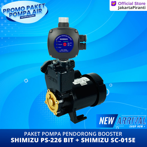 [EZM.5100213] Paket Pompa Pendorong Shower / Booster 200 Watt Shimizu PS-226 BIT