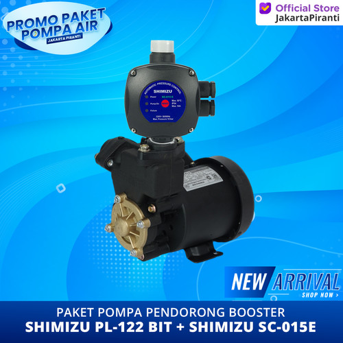 [EZM.5100215] Paket Pompa Pendorong Shower / Booster 125 Watt Shimizu PL-122 BIT