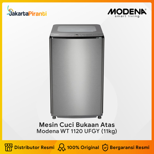 [EZM.5100232] Mesin Cuci Bukaan Atas Top Loading 10kg Modena WT 1120 UFGY