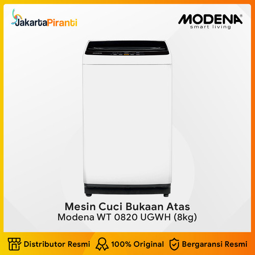 [EZM.5100234] Mesin Cuci Bukaan Atas Top Loading 8kg Modena WT 0820 UGWH