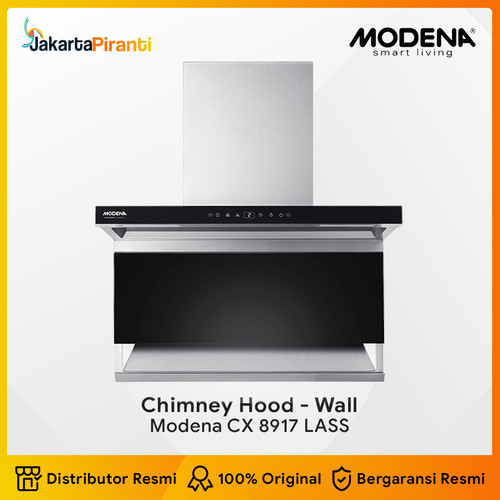 [EZM.5100237] Penghisap Asap Dapur Cooker Hood Chimney Modena CX 8917 LASS