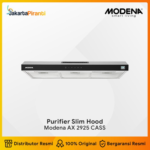 [EZM.5100240] Purifier Slim Hood Hybrid Penghisap Asap Dapur Modena AX 2925 CASS