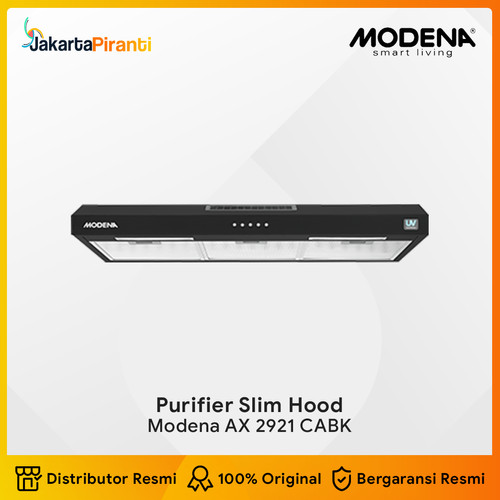[EZM.5100241] Purifier Slim Hood Hybrid Penghisap Asap Dapur Modena AX 2921 CABK