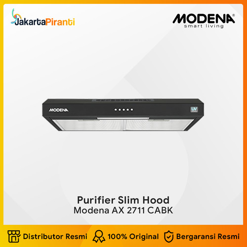 [EZM.5100244] Purifier Slim Hood Hybrid Penghisap Asap Dapur Modena AX 2711 CABK