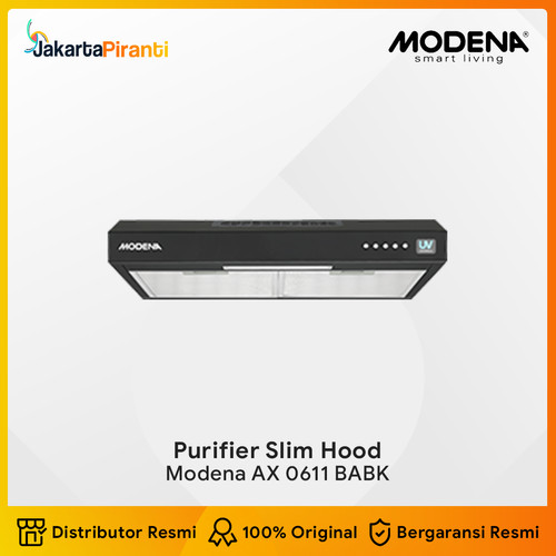 [EZM.5100246] Purifier Slim Hood Hybrid Penghisap Asap Dapur Modena AX 0611 BABK