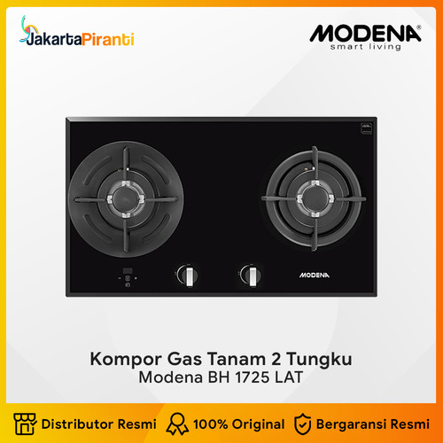 [EZM.5100250] Kompor Gas Tanam Built-in Gas Hob 70 cm 2 Tungku Modena BH 1725 LAT
