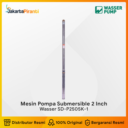 [EZM.5100252] Mesin Pompa Air Submersible Deep Well Satelit 0.5HP Wasser SD-P2505K-1