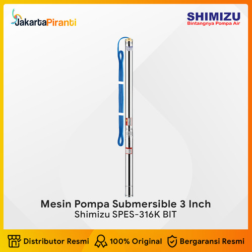 [EZM.5100263] Mesin Pompa Air Celup Submersible Satelit 0.75HP Shimizu SPES-316K BIT