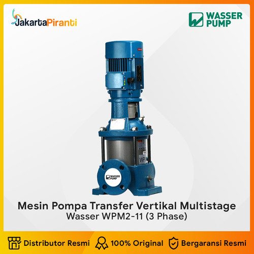 [EZM.5100265] Mesin Pompa Air Transfer Vertical Multistage Wasser WPM2-11 3 Phase