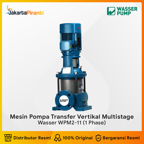 [EZM.5100266] Mesin Pompa Air Transfer Vertical Multistage Wasser WPM2-11 1 Phase