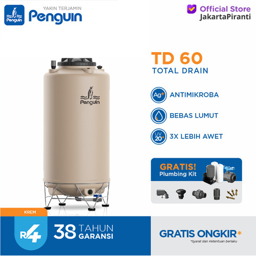 [EZM.5100272] Penampungan Air Penguin Tangki | Toren | Tandon Air TD 60 600 liter