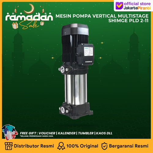 [EZM.5100336] Mesin Pompa Air Shimge Vertical Multistage 1PHASE 2.5HP - PLD 2-11