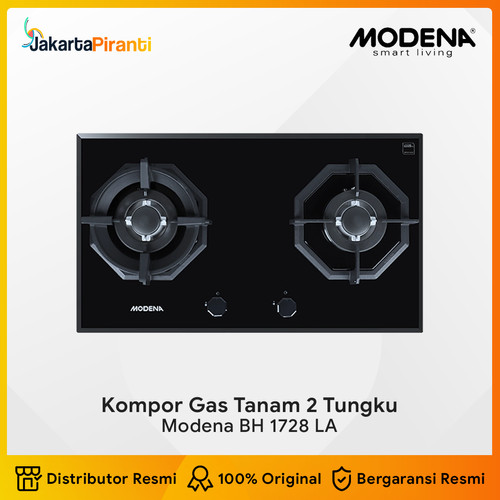 [EZM.5100343] Kompor Gas Tanam Built-in Gas Hob 2 Tungku Modena BH 1728 LA