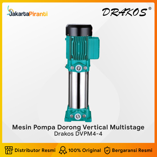 [EZM.5100357] Mesin Pompa Dorong Booster Vertical Multistage Drakos DVPM4-4 DVPM 4-4