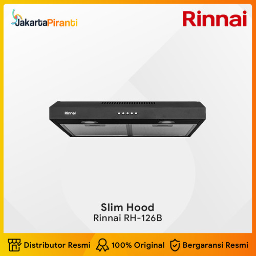[EZM.5100366] Rinnai Cooker Hood Slim Hood Penghisap Asap Kompor Rinnai RH-126B