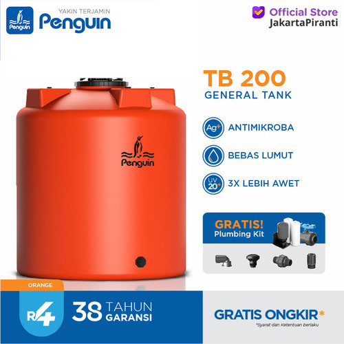 [EZM.5100385] Toren Air Penguin TB200 Tangki Air Plastik 2000 L Tandon Air TB 200