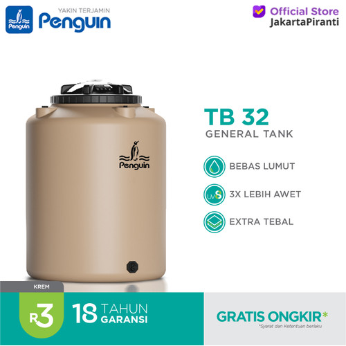 [EZM.5100393] Toren Air Penguin TB32 Tangki Air Plastik 300 L Tandon Air TB 32