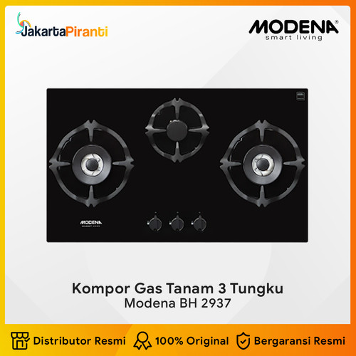 [EZM.5100401] Kompor Gas Tanam Built-in Gas Hob 90 cm 3 Tungku Modena BH 2937