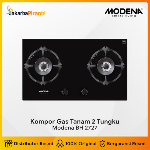 [EZM.5100403] Kompor Gas Tanam Built-in Gas Hob 70 cm 2 Tungku Modena BH 2727