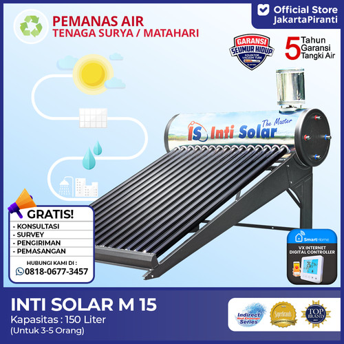 [EZM.5100416] INTI SOLAR THE MASTER 150ltr PEMANAS AIR SURYA IntiSolar Water Heater
