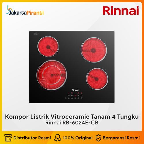 [EZM.5100426] Kompor Tanam Listrik Vitroceramic Hob Rinnai RB-6024E-CB