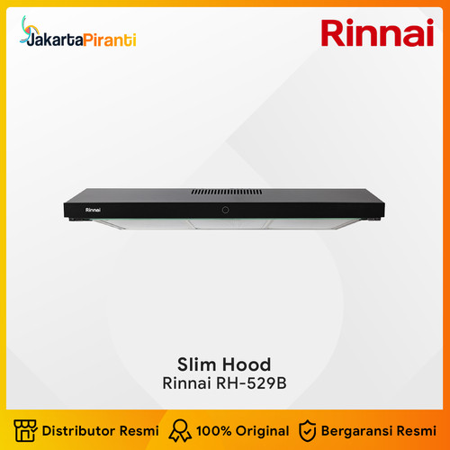 [EZM.5100499] Cooker Hood Rinnai RH-529B Slim Hood Penghisap Asap Kompor