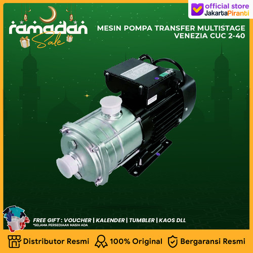 [EZM.5100519] Mesin Pompa Air Pendorong Booster Pump Multistage Venezia CUC 2-40