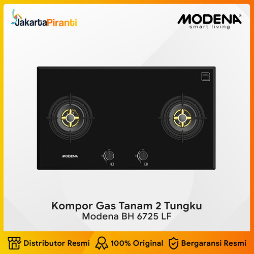 [EZM.5100593] Built-in Gas Hob Kompor Tanam Gas 2 Tungku 70 cm Modena BH 6725 LF