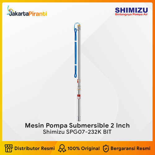 [EZM.5100605] Mesin Pompa Air Celup Sumur Dalam Submersible Shimizu SPG07-232K BIT