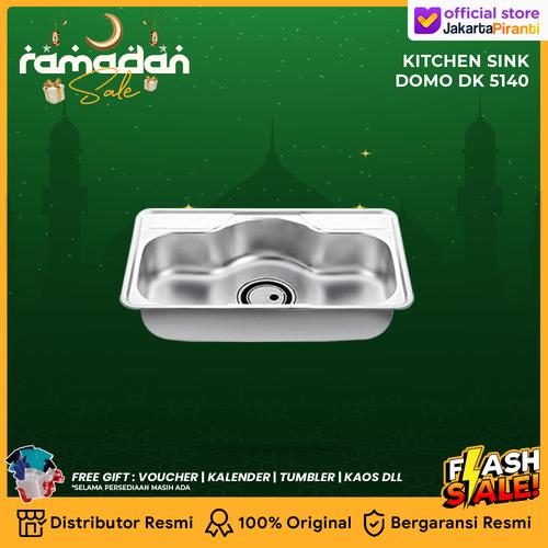 [EZM.5100648] Bak Tempat Cuci Piring Stainless Steel Kitchen Sink DOMO DK 5140