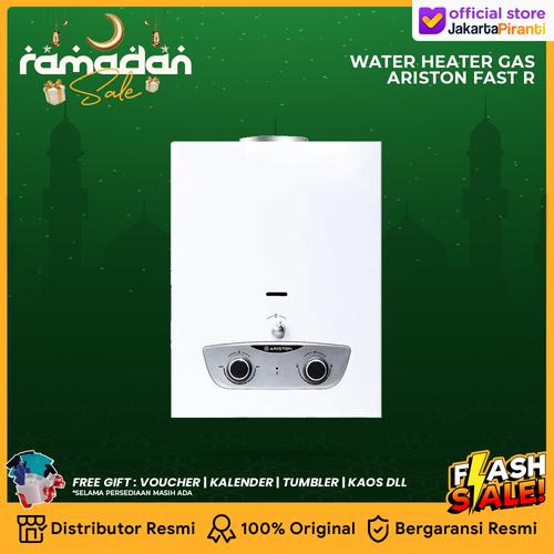 [EZM.5100667] Pemanas Air Water Heater Gas Ariston Fast R - Gas LPG 5 liter/menit