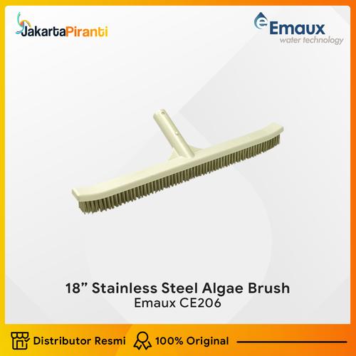 [EZM.5100685] Peralatan Kebersihan Kolam Renang Algae Brush Stainless Emaux CE206